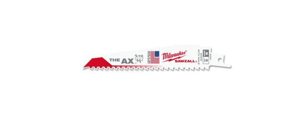 Milwaukee The Ax Wood Demolition SAWZALL  Blade 150mm 5TPI Pkt 5 - Toolup Australia