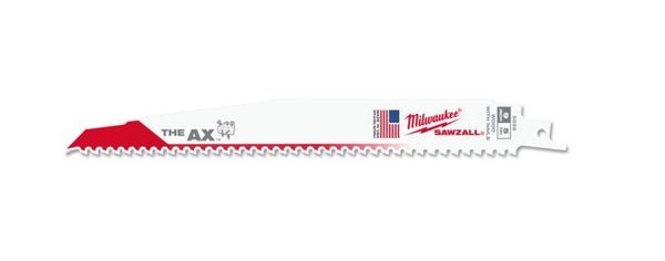 Milwaukee The Ax Wood Demolition SAWZALL  Blade 230mm 5TPI Pkt 5 - Toolup Australia