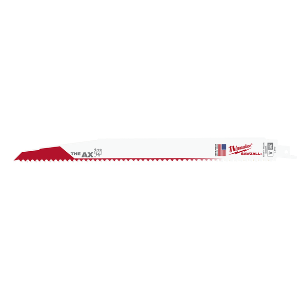 Milwaukee The Ax Wood Demolition SAWZALL  Blade 300mm 5TPI Pkt 5 - Toolup Australia