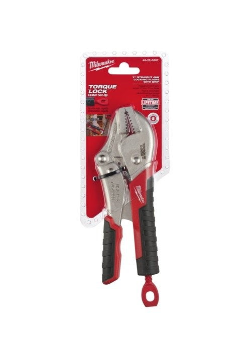 Milwaukee Torque Lock Straight Jaw Durable Grip 177mm (7") - Toolup Australia