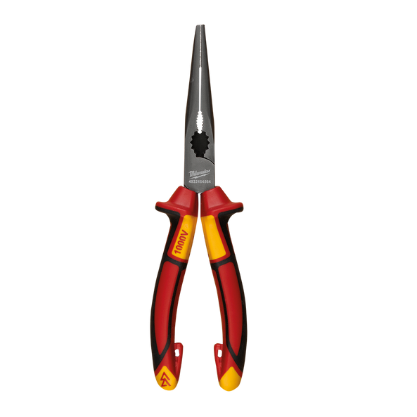 Milwaukee VDE Long Nose Pliers 205mm - Toolup Australia