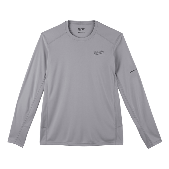 Milwaukee WORKSKIN Light Shirt Long Sleeve Grey - S - Toolup Australia