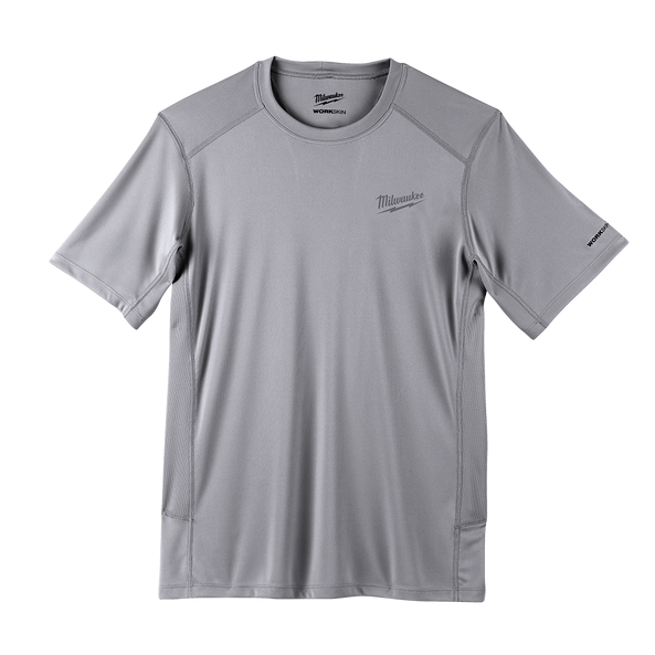 Milwaukee WORKSKIN Light Shirt Short Sleeve Grey - S - Toolup Australia