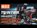 Max Rebar Tier RB443 TwinTier Cordless 14.4v Li-Ion