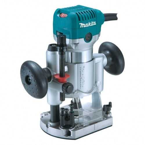 Makita 6.35mm (1/4") Router, 710W, Plunge routing base & Bag