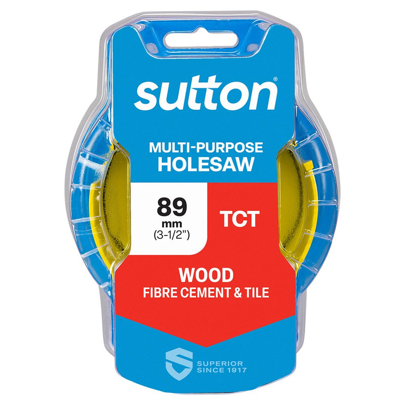 SUTTON 89MM MULTIPURPOSE TCT HOLESAW - Toolup Australia