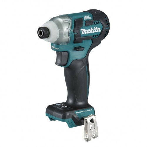 Makita 12V Max BRUSHLESS 2-Stage Impact Driver Kit - Includes 2 x 2.0Ah Batteries, Rapid Charger & Case