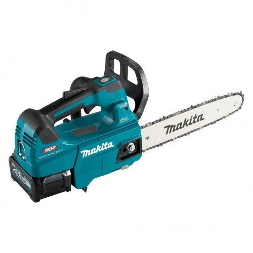 Makita 40V Max BRUSHLESS 300mm Top Handle Chainsaw - Includes 4.0Ah Battery & Single Port Rapid Charger