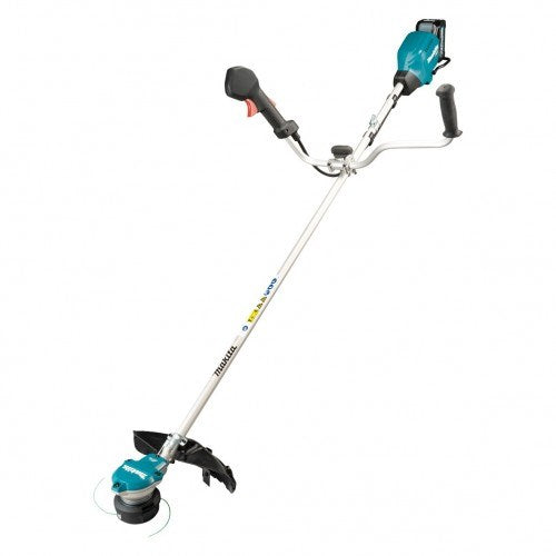 Makita 40V Max BRUSHLESS U-Handle Brushcutter Kit - Includes 4.0Ah Battery & Single Port Rapid Charger