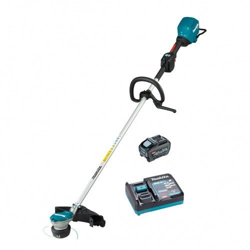 Makita 40V Max BRUSHLESS Loop Handle Brushcutter Kit - Includes 5.0Ah Battery & Single Port Rapid Charger