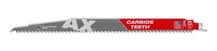 Milwaukee The Ax™ with Carbide Teeth Wood Demolition SAWZALL™  Blade 300mm Pkt 1 48005227