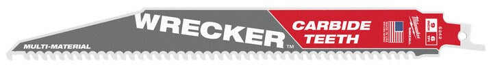 Milwaukee The Wrecker™ with Carbide Teeth SAWZALL® Blade 230mm 1Pkt 48005242