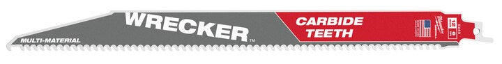 Milwaukee The Wrecker™ with Carbide Teeth SAWZALL® Blade 300mm 1Pkt 48005243