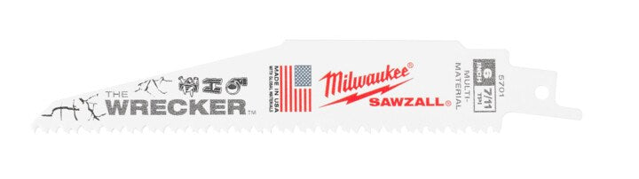 Milwaukee The Wrecker™ General Purpose SAWZALL™  Blade 150mm 7/11TPI Pkt 5 48005701