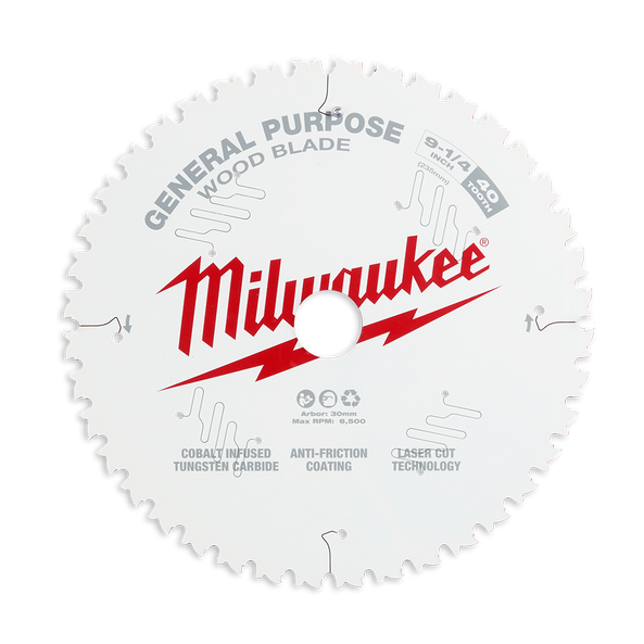 Milwaukee 9-1/4" 235mm 40T FINE FINISH Blade