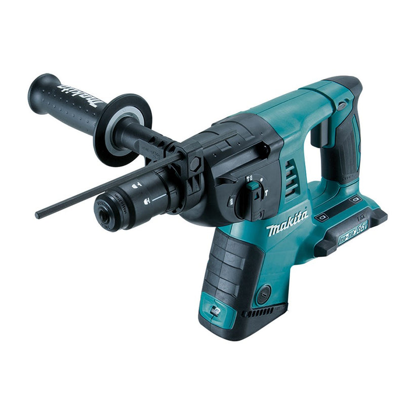 Makita 18Vx2 26mm SDS Plus Rotary Hammer, Quick Change Chuck - Tool Only DHR264Z