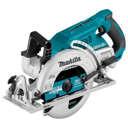 Makita 18Vx2 BRUSHLESS 185mm Rear Handle Circular Saw - Tool Only DRS780Z