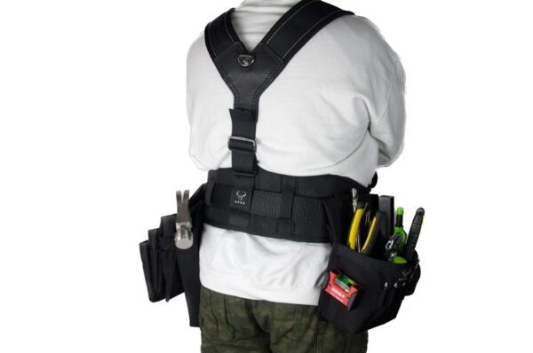 BPRO Heavy Duty Cordura Tool Belt - Large (39"-42" Waist)