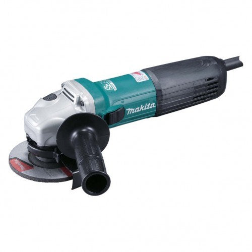 Makita 115mm (4-1/2") Angle Grinder, 1400W, Constant Speed Control, soft start, current limiter, anti-restart, variable speed, SJSII GA4540C