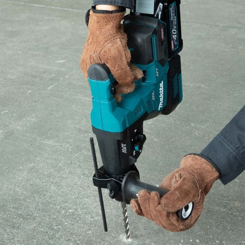 Makita "40V Max BRUSHLESS AWS* 28mm Rotary Hammer, Standard SDS Chuck - Includes 2 x 4.0Ah Batteries, Single Port Rapid Charger & Makpac Case Type 4. *AWS Receiver sold separately (198901-5)  BONUS: 18V LXT Battery Charging Adaptor (ADP10) " HR001GM205