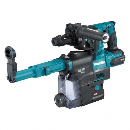 Makita "40V Max BRUSHLESS AWS* 28mm Rotary Hammer, Quick Change Chuck - Includes 2 x 4.0Ah Batteries, Single Port Rapid Charger & Makpac Case Type 4. *AWS Receiver sold separately (198901-5) BONUS: 18V LXT Battery Charging Adaptor (ADP10) " HR002GM205