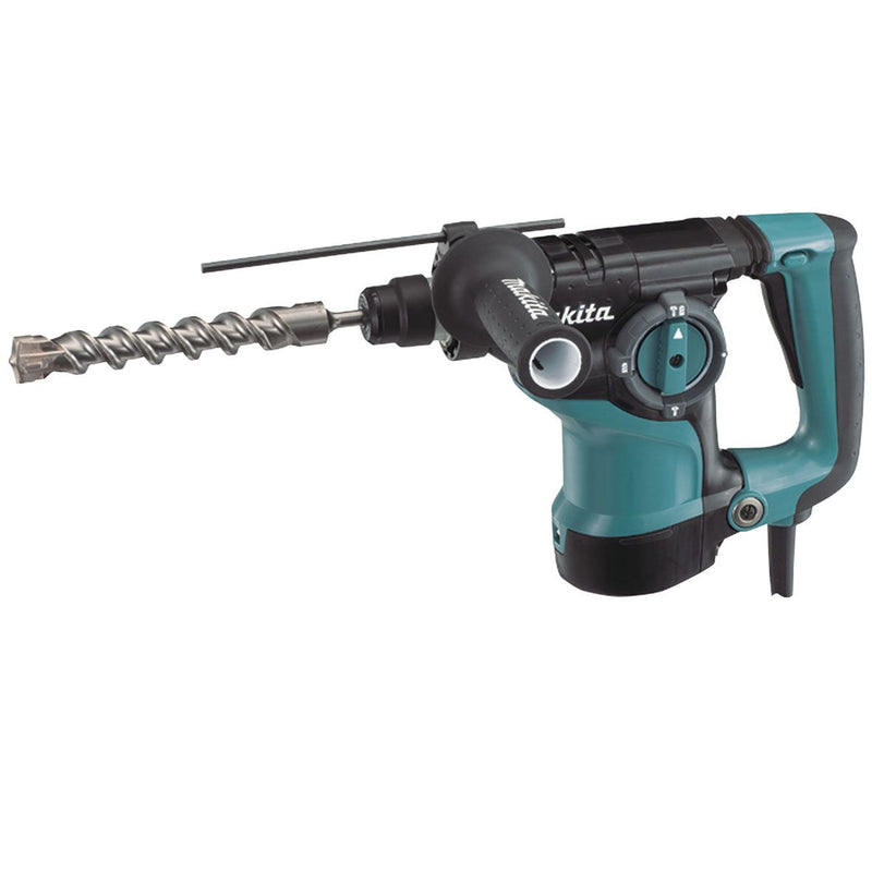 Makita 28mm SDS Plus Rotary Hammer, 800W, LED Joblight, Quick change chuck & Carry case HR2811FT