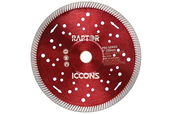 ICCONS TURBO 230MM BLADE RED IT230