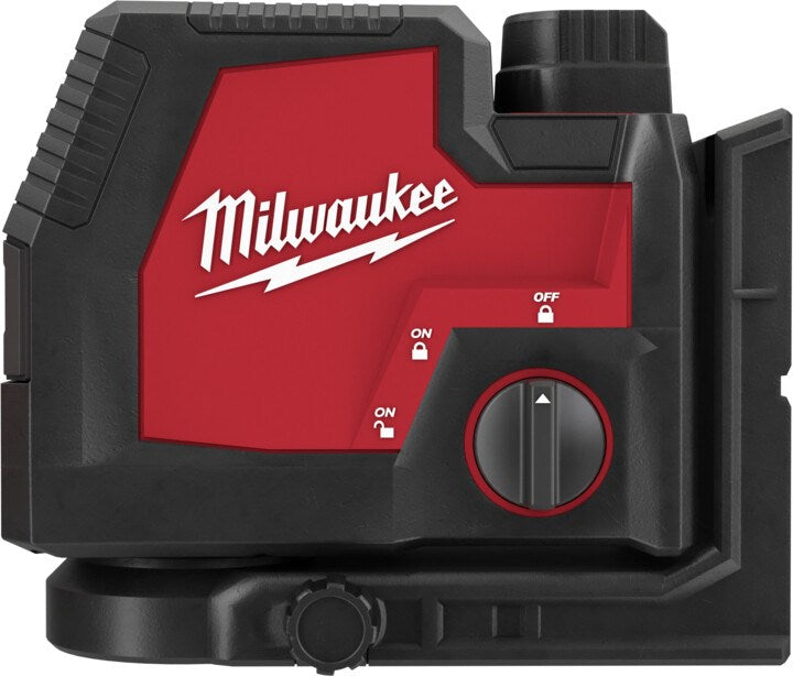 Milwaukee REDLITHIUMâ„¢ USB Rechargeable Cross + 2 Plumb Laser Kit (1x 3.0Ah)