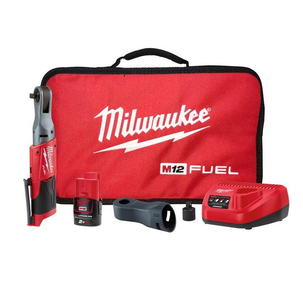 Milwaukee M12 FUELâ„¢ 1/2" Stubby Impact Wrench with Friction Ring Kit (2x 2.0Ah)