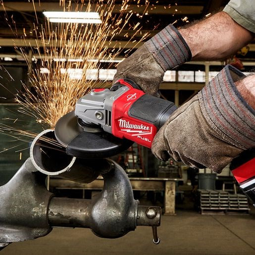 Milwaukee M18 FUELâ„¢ 125mm (5") RAPID STOPâ„¢ Angle Grinder with Dead Man Paddle Switch (Tool Only)