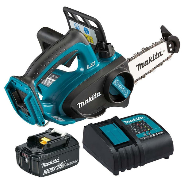 Makita 18V 115mm Chainsaw - Includes 1 x 3.0Ah Batteries & Charger DUC122SF