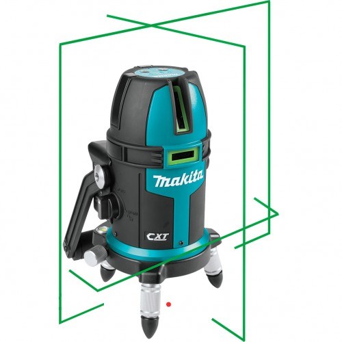 Makita 12V Max GREEN Cross Line Laser (Lines - 3 Vertical, 1 Horizontal) - Tool Only INCLUDES BONUS 12V Max Driver Drill Kit (DF333DWY), While stock lasts SK312GDZ