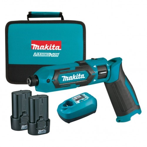 Makita 7.2V Pen Impact Driver Kit - Includes 2 x  1.5Ah Batteries, Charger & Carry Bag TD022DSE