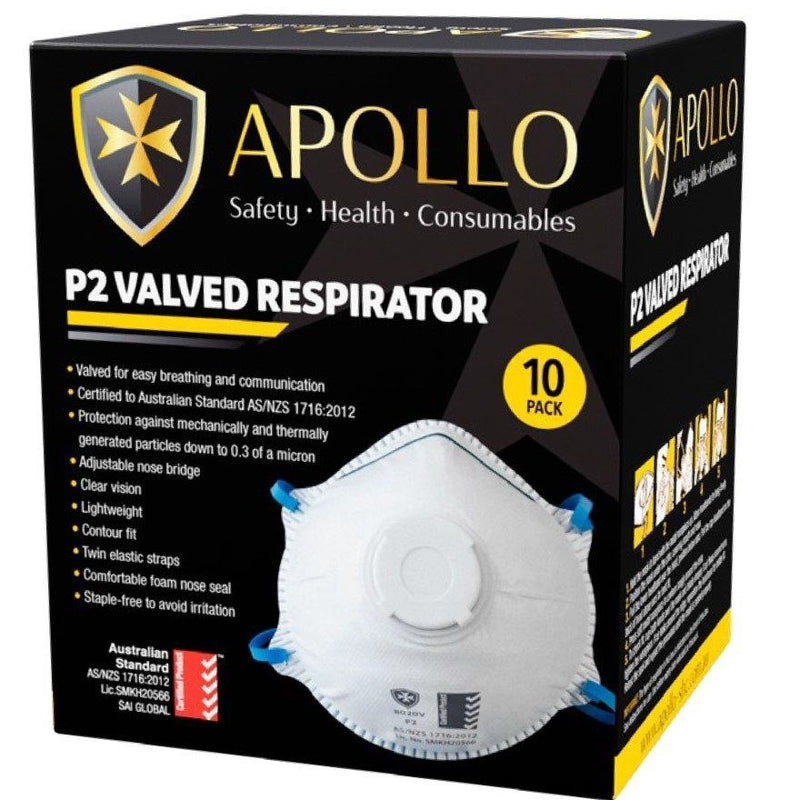 DISPOSABLE DUST MASK P2 WITH VALVE - Toolup Australia