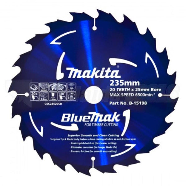 MAKITA BLUE MAK SAW BLADE 235MM X 20TH