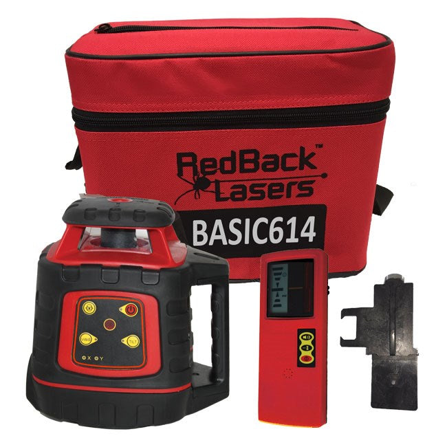 REDBACK SELF LEVELING LASER LEVEL WITH LR715 RECEIVER EL614