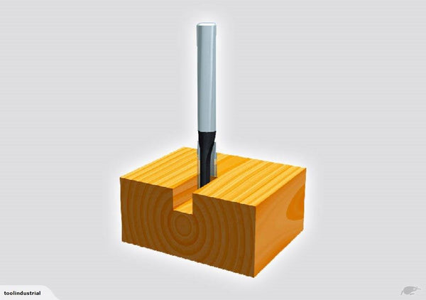 6.35MM X 15.9MM STRAIGHT ROUTER BIT 1/4 SHAFT