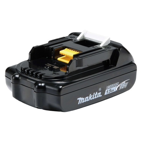 Makita 18V Stick Vacuum, black housing, high performance filter, transparent capsule Kit - Includes 1 x 1.5Ah Battery & Charger