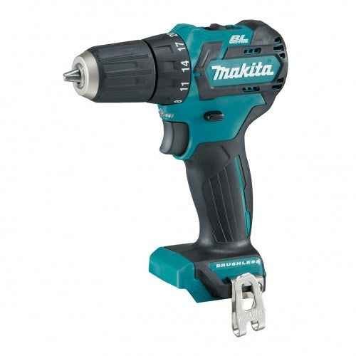 Makita 12V Max BRUSHLESS Driver Drill Kit - Includes 2 x 2.0Ah Batteries, Rapid Charger & Case