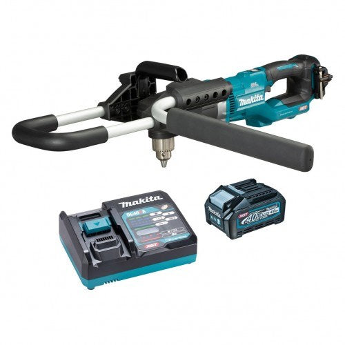 Makita 40V Max BRUSHLESS Earth Auger Kit - Includes 4.0Ah Battery & Single Port Rapid Charger DG001GM102