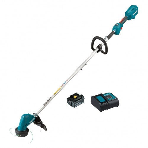 Makita 18V BRUSHLESS Line Trimmer Kit - Includes 1 x 5.0Ah Battery & Charger DUR192LST