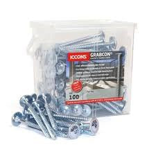 GRABCON FRAME MASONRY SCREW 6 X 102MM GAL (100) GCF06102G