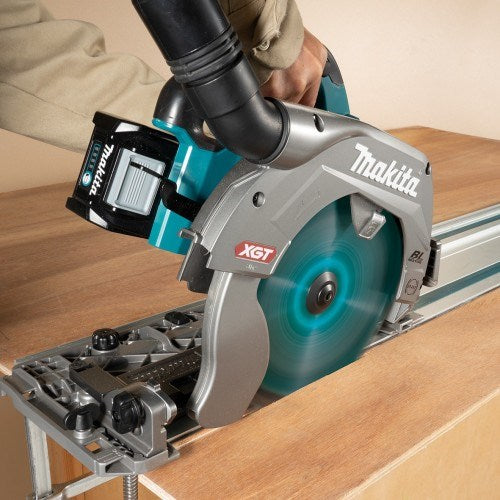 Makita "40V Max BRUSHLESS AWS* 235mm (9-1/4"") Circular Saw, Guide Rail Compatible Saw Base, Includes Case - Tool Only *AWS Receiver sold separately (198901-5)" HS009GZ01