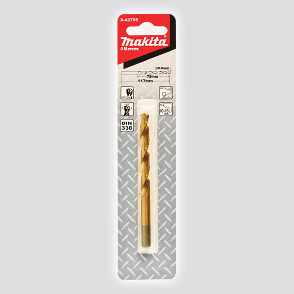 HSS-TIN METAL DRILL BITS 2.5 X 57MM 2PC - Toolup Australia