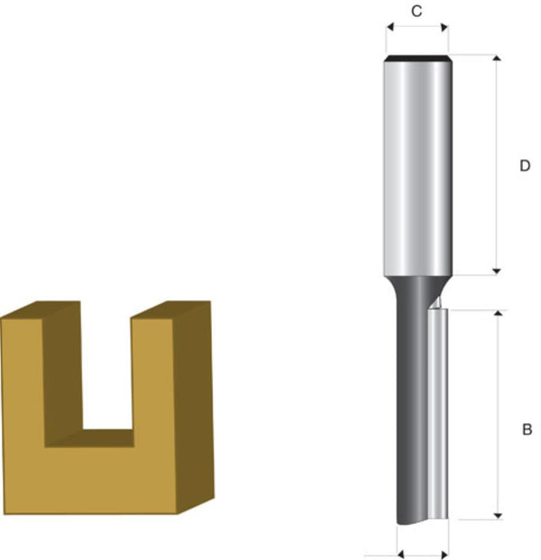 12.7MM ROUND OVER TCT BIT / 1/2 SHAFT - Toolup Australia