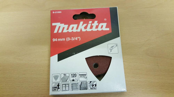 MULTITOOL SAND PAPER RED LONG 120# 10PK - Toolup Australia