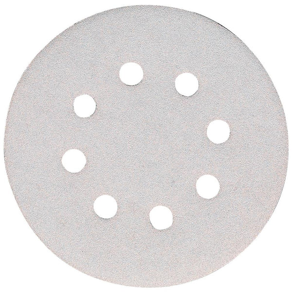SANDING DISC WHITE 125MM/100# PUNCHEDx10 - Toolup Australia