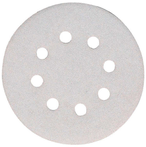SANDING DISC WHITE 125MM/180#PUNCHED X10 - Toolup Australia