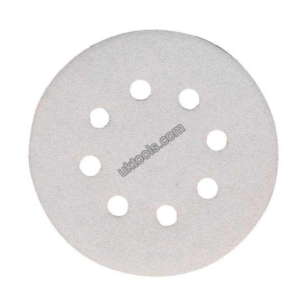 SANDING DISC WHITE 125MM/240#PUNCHED X10 - Toolup Australia