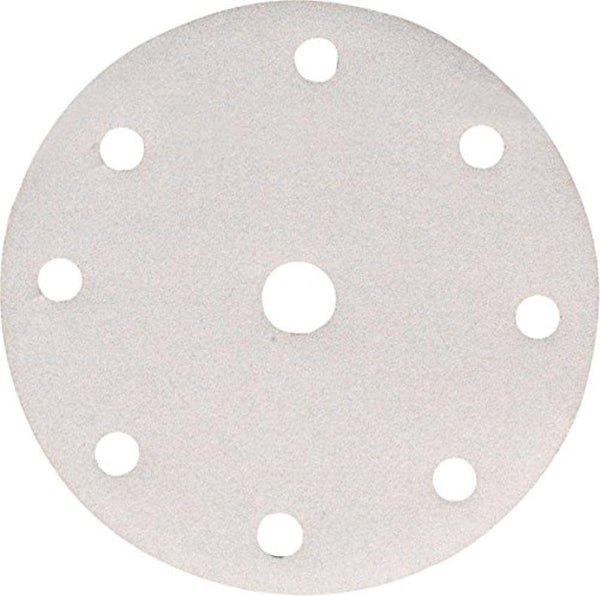SANDING DISC WHITE 150MM /40#PUNCHED X10 - Toolup Australia
